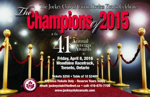 The Jockey Club of Canada Announces 2015 Media Sovereign Finalists